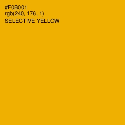 #F0B001 - Selective Yellow Color Image