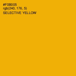 #F0B005 - Selective Yellow Color Image