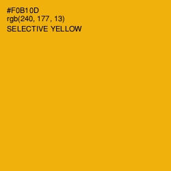 #F0B10D - Selective Yellow Color Image