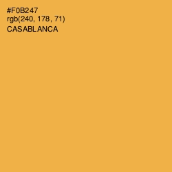 #F0B247 - Casablanca Color Image