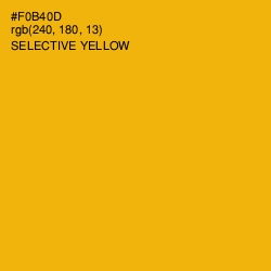 #F0B40D - Selective Yellow Color Image