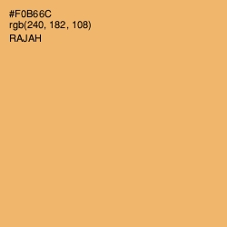 #F0B66C - Rajah Color Image