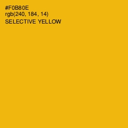 #F0B80E - Selective Yellow Color Image