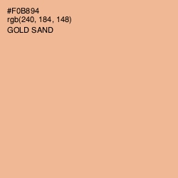 #F0B894 - Gold Sand Color Image