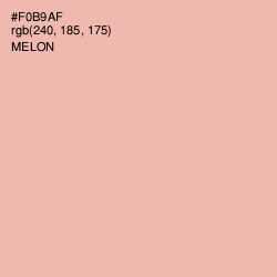 #F0B9AF - Melon Color Image
