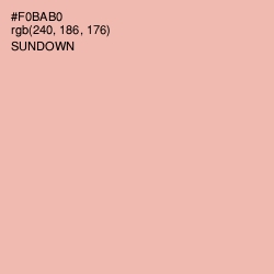 #F0BAB0 - Sundown Color Image