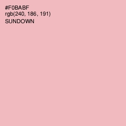 #F0BABF - Sundown Color Image