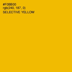 #F0BB00 - Selective Yellow Color Image