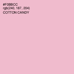 #F0BBCC - Cotton Candy Color Image