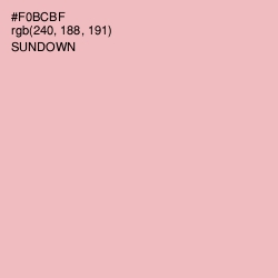 #F0BCBF - Sundown Color Image