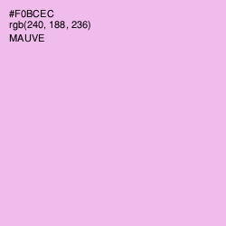 #F0BCEC - Mauve Color Image