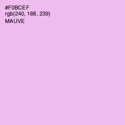 #F0BCEF - Mauve Color Image