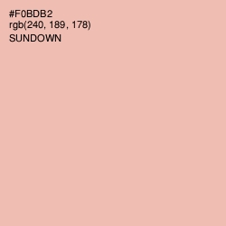 #F0BDB2 - Sundown Color Image