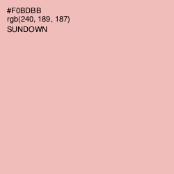 #F0BDBB - Sundown Color Image