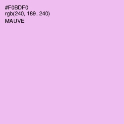 #F0BDF0 - Mauve Color Image