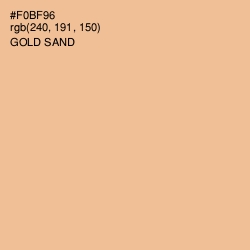#F0BF96 - Gold Sand Color Image