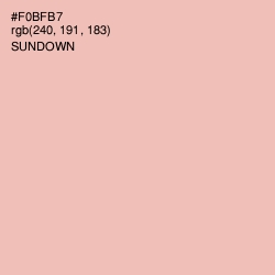 #F0BFB7 - Sundown Color Image