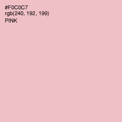 #F0C0C7 - Pink Color Image