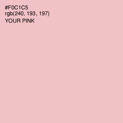 #F0C1C5 - Your Pink Color Image