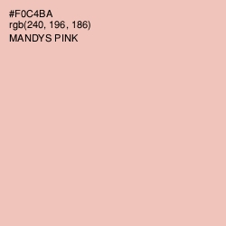 #F0C4BA - Mandys Pink Color Image