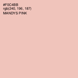 #F0C4BB - Mandys Pink Color Image