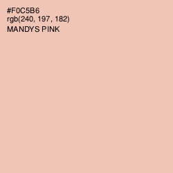 #F0C5B6 - Mandys Pink Color Image