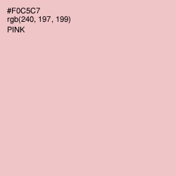 #F0C5C7 - Pink Color Image