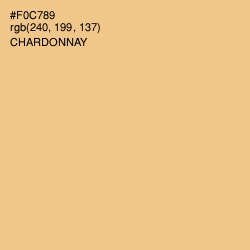 #F0C789 - Chardonnay Color Image