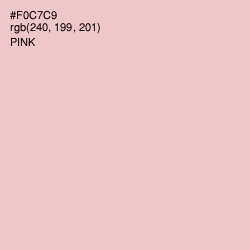 #F0C7C9 - Pink Color Image