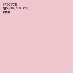 #F0C7CE - Pink Color Image