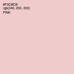 #F0CBCB - Pink Color Image