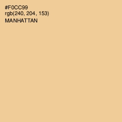 #F0CC99 - Manhattan Color Image