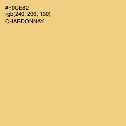 #F0CE82 - Chardonnay Color Image