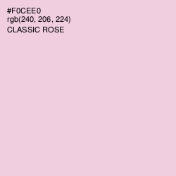 #F0CEE0 - Classic Rose Color Image