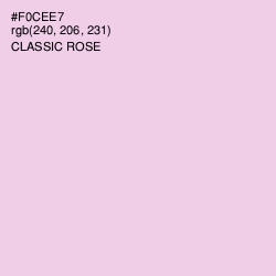 #F0CEE7 - Classic Rose Color Image