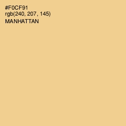 #F0CF91 - Manhattan Color Image