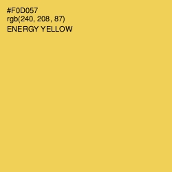 #F0D057 - Energy Yellow Color Image