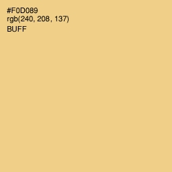 #F0D089 - Buff Color Image