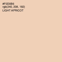 #F0D0B6 - Light Apricot Color Image