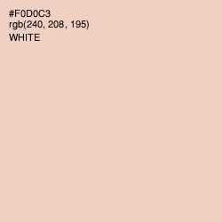 #F0D0C3 - Tuft Bush Color Image