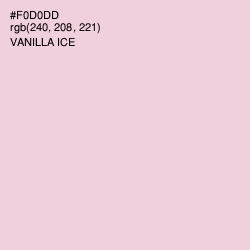 #F0D0DD - Vanilla Ice Color Image