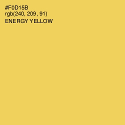 #F0D15B - Energy Yellow Color Image