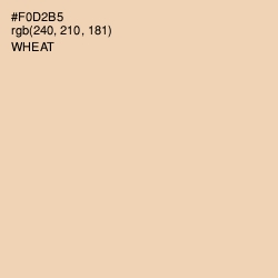 #F0D2B5 - Wheat Color Image