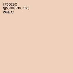 #F0D2BC - Wheat Color Image