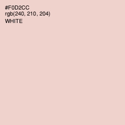 #F0D2CC - Tuft Bush Color Image