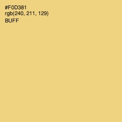 #F0D381 - Buff Color Image