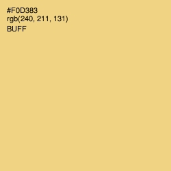 #F0D383 - Buff Color Image