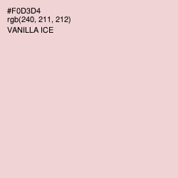 #F0D3D4 - Vanilla Ice Color Image