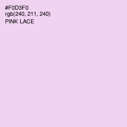 #F0D3F0 - Pink Lace Color Image