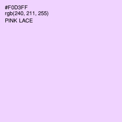 #F0D3FF - Pink Lace Color Image